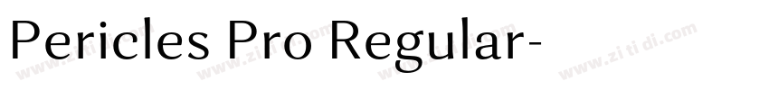 Pericles Pro Regular字体转换 Pericles Pro Regular字体转换
